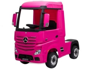 AUTO NA AKUMUALTOR DLA DZIECKA CIĘŻARÓWKA MERCEDES ACTROS 4X4 PILOT SKÓRA EVA LED MP3
