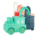 Gra edukacyjna łamigłówka samochodziki klocki kłódki zabawka sensoryczna Montessori