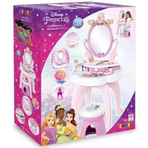 SMOBY Disney Princess Toaletka 2w1 + 10 akcesoriów