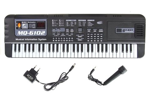 Keyboard MQ-6102 61 Klawiszy Mikrofon Do Nauki