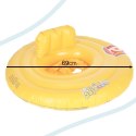 BESTWAY 32096 Kółko do pływania dla niemowląt koło pontonik dla dzieci z siedziskiem pomarańczowe max 15kg 6-18miesięcy