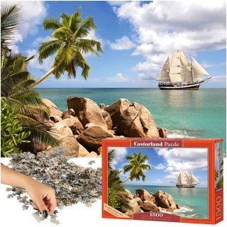 Puzzle układanka 1500 elementów Żeglowanie w raju 68 x 47 cm CASTORLAND