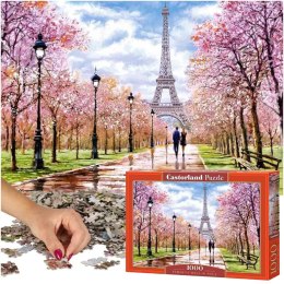 Puzzle układanka 1000 elementów Romantyczny spacer w Paryżu 68 x 47 cm CASTORLAND