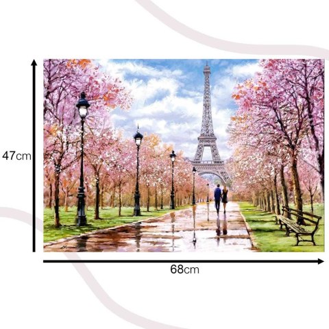 Puzzle układanka 1000 elementów Romantyczny spacer w Paryżu 68 x 47 cm CASTORLAND