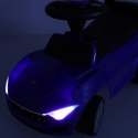 Jeździk samochód z dźwiękiem i światłami niebieski