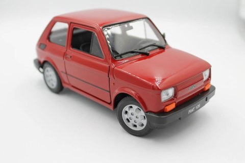 AUTO SAMOCHÓD MODEL METALOWY WELLY FIAT 126P SKALA 1:21 LAKIER GUMOWE OPONY