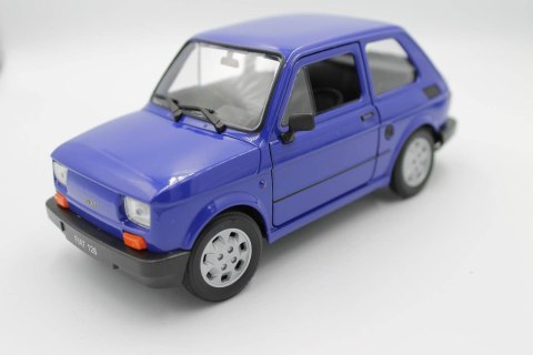 AUTO SAMOCHÓD MODEL METALOWY WELLY FIAT 126P SKALA 1:21 LAKIER GUMOWE OPONY