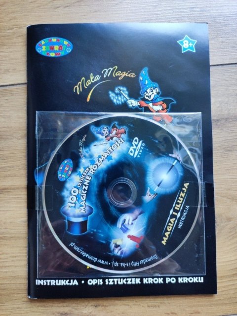 MAŁY MAGIK DVD PREZENT MAGIA SZTUCZKI MAGICZNE 100