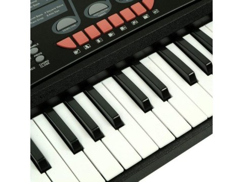 KEYBOARD ORGANY MK-632 MIKROFON 54 KLAWISZE STOJAK POD NUTY ZASILACZ EFEKTY