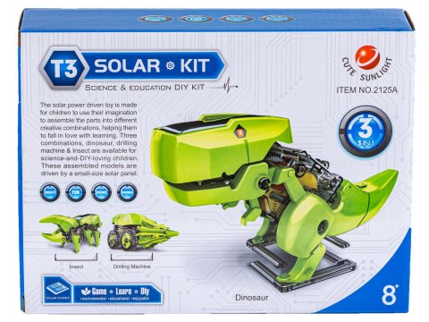 Zabawka Solarna Robot Pojazd Dinozaur Solarny 3w1