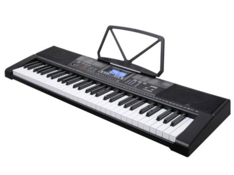 KEYBOARD ORGANY MK-2115 61 PODŚWIETLANE KLAWISZE NAUKA GRY EKRAN LCD EFEKTY