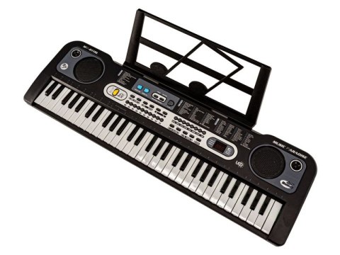 KEYBOARD ORGANY MQ-6119L MIKROFON 61 PODŚWIETLANYCH KLAWISZY NAUKA GRY ZASILACZ