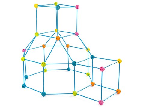 Namiot Baza Fort Słomki Konstrukcyjne, Klocki, Patyczki ok. 118 Elementów