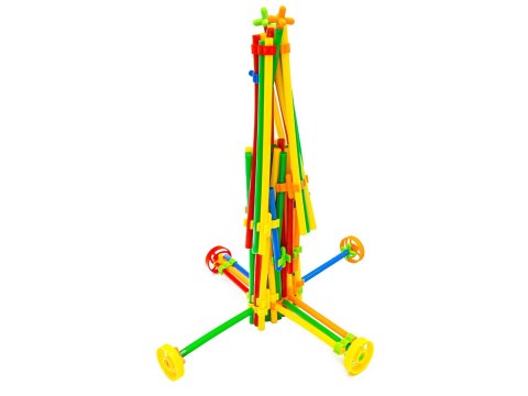 Słomki Konstrukcyjne, Klocki Edukacyjne, Patyczki 560el 3D Nowa Wersja