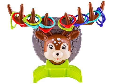 Gra Zręcznościowa Rzucanie Obręczy Ringo, Jelonek + Obręcze,  Deer Ring Game