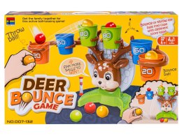 Gra Zręcznościowa Rzucanie Piłeczką Piłką Do Kosza Do Celu, Jelonek + Akcesoria, Deer Bounce Game