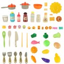 Kuchnia dla dzieci kran naczynia akcesoria zestaw 77 elementów