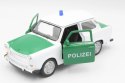 AUTO SAMOCHÓD MODEL METALOWY WELLY LAKIER GUMOWE OPONY Trabant 601 Polizei