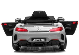 SPORTOWE AUTO NA AKUMULATOR DLA DZIECKA CABRIO MERCEDES GTR EVA LAKIER LED