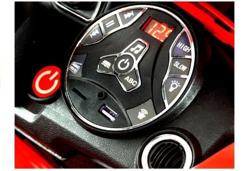 AUTO NA AKUMULATOR DLA DZIECKA CORONET S PILOT PANEL MUZYCZNY ŚWIATŁA LED