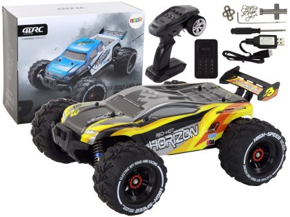 SAMOCHÓD TERENOWY ZDALNIE STEROWANY RC RABBITS 4X4 ŚWIATŁA PILOT 2.4G AKU