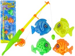 Gra Zręcznościowa Łowienie Rybek Wędka 4 Ryby Zabawka do kąpieli