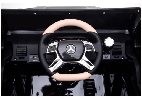 DUŻE AUTO NA AKUMULATOR DLA DZIECKA MERCEDES A100 LAKIER LED SKÓRA EVA MP3