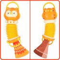 Harmonia akordeon zabawka sensoryczna dla dzieci sowa pomarańczowa