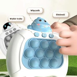 Gra POP IT Elektryczna Antystresowa Zręcznościowa Dinozaur Niebieski