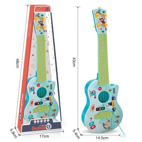 Gitara Akustyczna dla Dzieci Zielona 43 cm