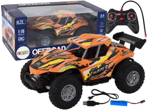 SZYBKI SAMOCHÓD TERENOWY ZDALNIE STEROWANY 1:16 AUTO RC OFF-ROAD 20KM/H AKU