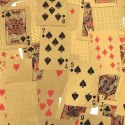 Karty do gry zestaw kart poker plastikowe złote talia 54szt.