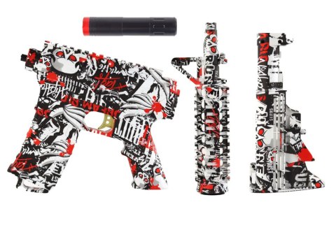 KARABIN ELEKTRYCZNY PISTOLET AUTOMAT GRAFITTI KULKI ŻELOWE OKULARY AKUMULATOR KARABIN ELEKTRYCZNY PISTOLET AUTOMAT GRAFITTI KULKI ŻELOWE OKULARY AKUMULATOR