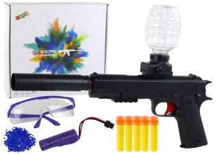 PISTOLET ELEKTRYCZNY NA KULKI WODNE ŻELOWE MAGAZYNEK OKULARY AKUMULATOR