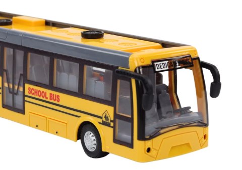 AUTOBUS ZDALNIE STEROWANY PRZEGUBOWY SZKOLNY BUS RC 1:32 PILOT AKUMULATOR