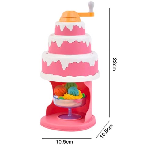 CIASTOLINA WYCISKARKA TORT ZESTAW MASA PLASTYCZNA FOREMKI 2 KOLORY