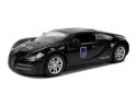 Auto Sportowe Policja z Napędem Frykcyjnym Dźwięki Światła Czarne