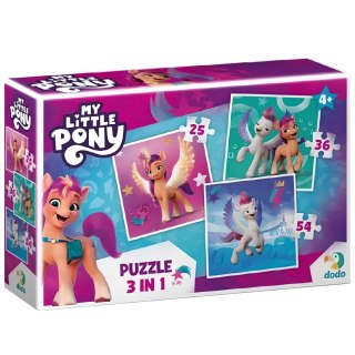 PUZZLE 3w1 "MY LITTLE PONY" 3 UKŁADANKI W JEDNYM KOLOROWE UKŁADANKI