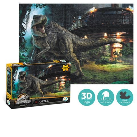 PUZZLE JURASSIC WORLD 500 ELEMENTÓW MEGA UKŁADANKA DINOZAURY PARK JURAJSKI