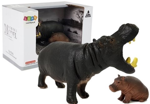 Zestaw Figurek Zwierzęta Afryka Hipopotam Zebra Zestaw Figurek Zwierzęta Afryka Hipopotam Zebra