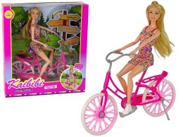 Lalka na Rowerze Różowa
