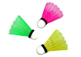 Zestaw Lotki Do Badmintona 3szt Klasyczne Kolorowe
