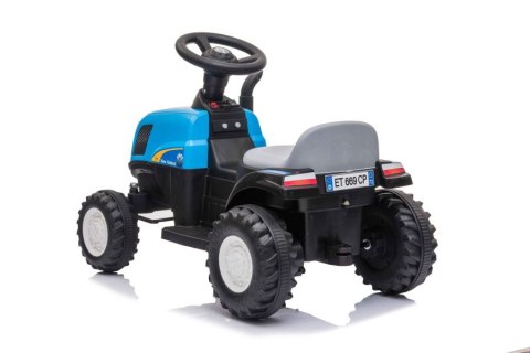MAŁY TRAKTOREK NA AKUMULATOR Z PRZYCZEPĄ DLA DZIECKA 2-4 LAT A009 45W LED