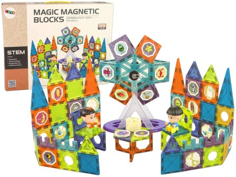 KLOCKI MAGNETYCZNE BUDOWLE 3D DIABELSKI MŁYN ZESTAW KONSTRUKCYJNY 155 EL. KLOCKI MAGNETYCZNE BUDOWLE 3D DIABELSKI MŁYN ZESTAW KONSTRUKCYJNY 155 EL.