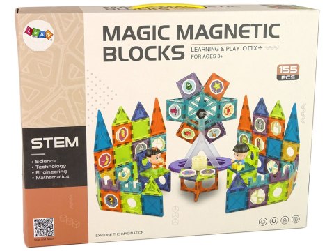 KLOCKI MAGNETYCZNE BUDOWLE 3D DIABELSKI MŁYN ZESTAW KONSTRUKCYJNY 155 EL. KLOCKI MAGNETYCZNE BUDOWLE 3D DIABELSKI MŁYN ZESTAW KONSTRUKCYJNY 155 EL.