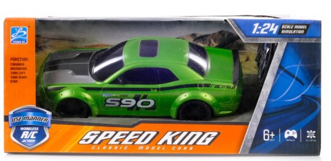 SAMOCHÓD ZDALNIE STEROWANY SPORTOWY RC SPEED KING 1:24 PILOT 2 KOLORY