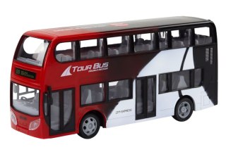 AUTOBUS ZDALNIE STEROWANY PIĘTROWY RC ŚWIATŁA GUMOWE KOŁA PILOT AKUMULATOR