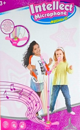 Zestaw Karaoke dla Dzieci SOLIDNY MIKROFON statyw