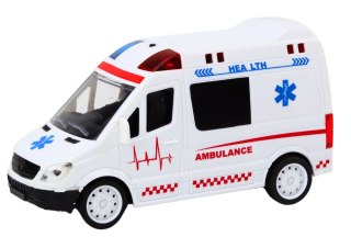 AUTO ZDALNIE STEROWANE AMBULANS KARETKA RC DŹWIĘKI ŚWIATŁA NA BATERIE