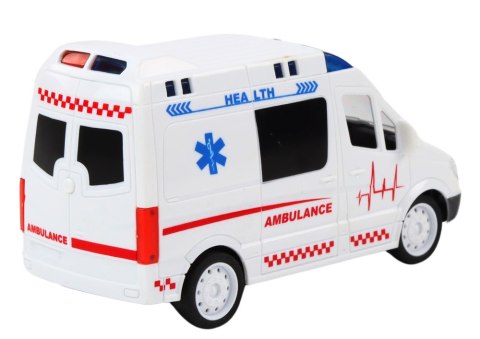 AUTO ZDALNIE STEROWANE AMBULANS KARETKA RC DŹWIĘKI ŚWIATŁA NA BATERIE